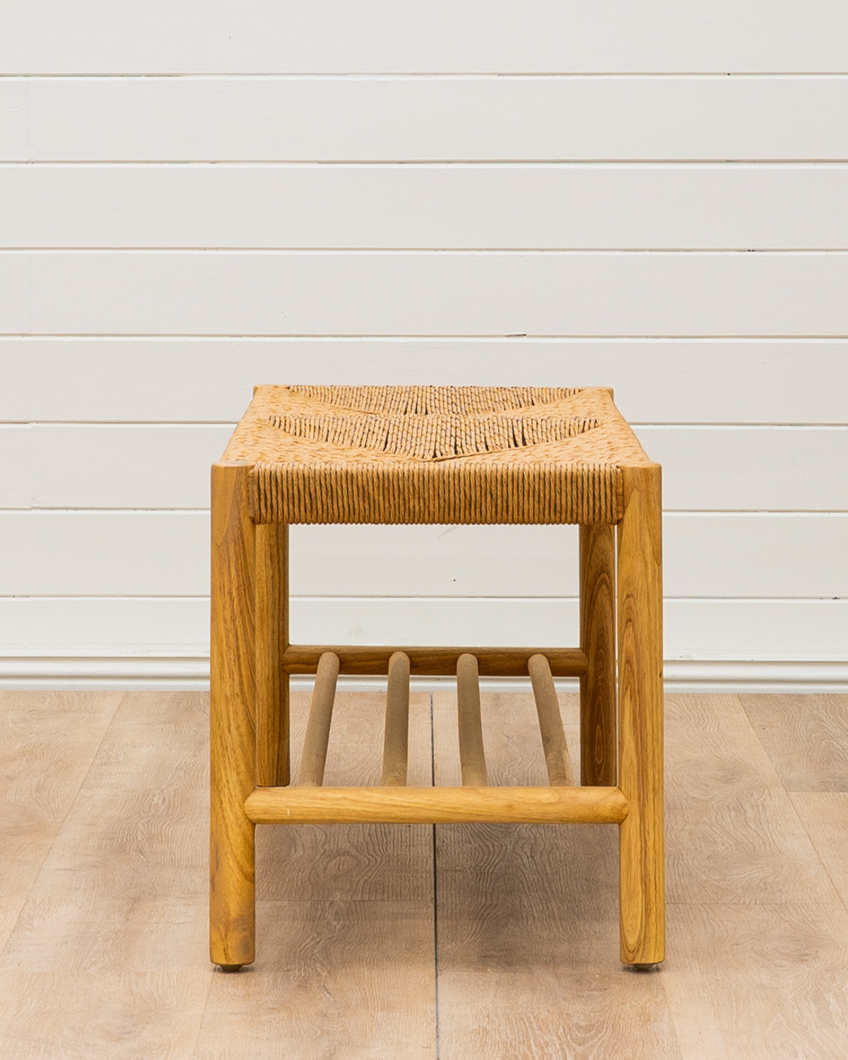 Birch Bench Artificial Rattan