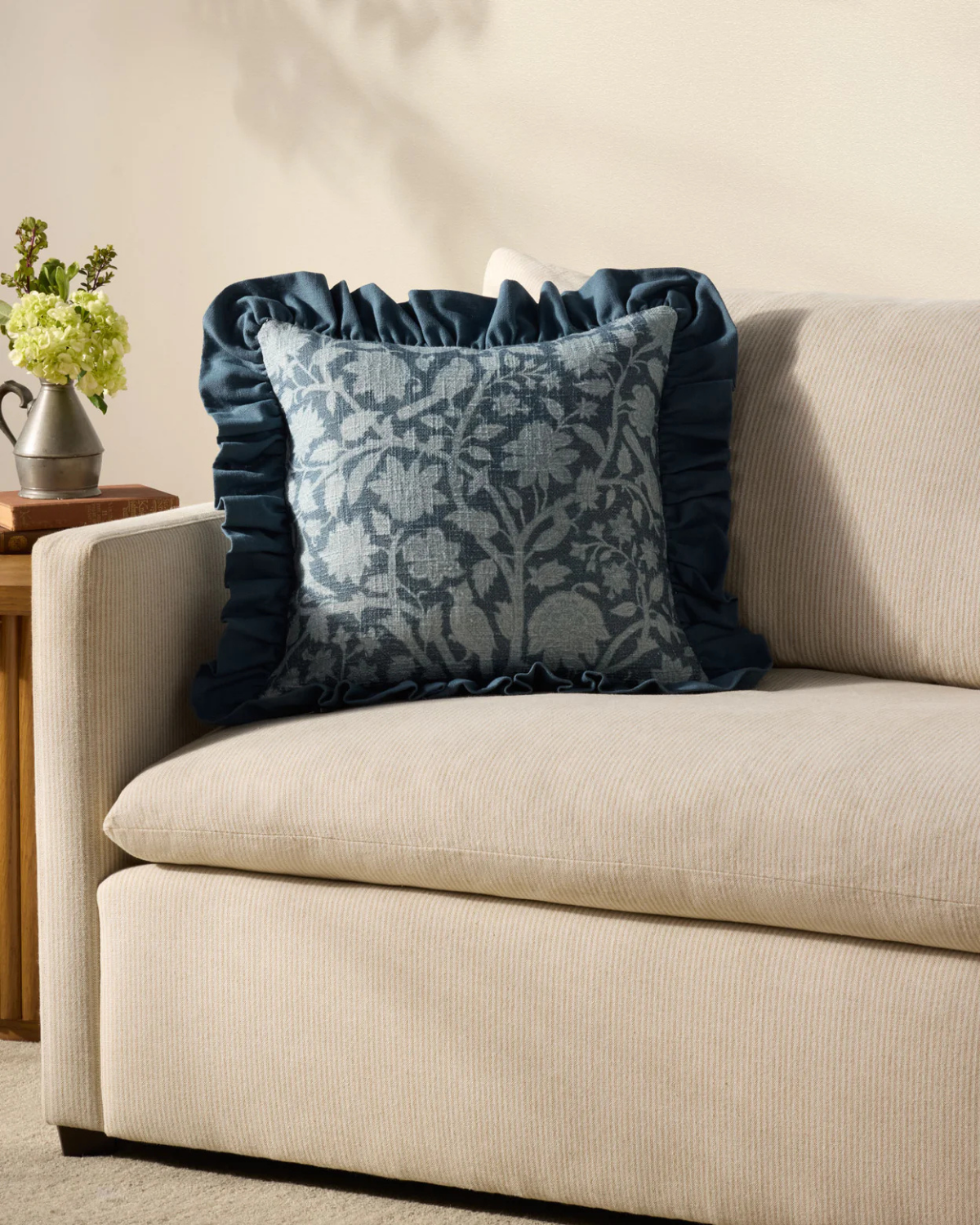 Kathleen Blue Pillow Cover