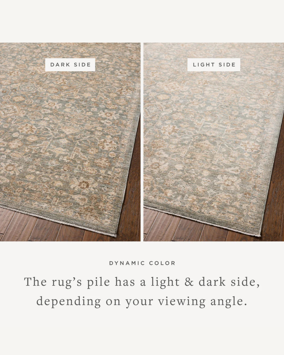 Palma Blue + Natural Vintage Rug