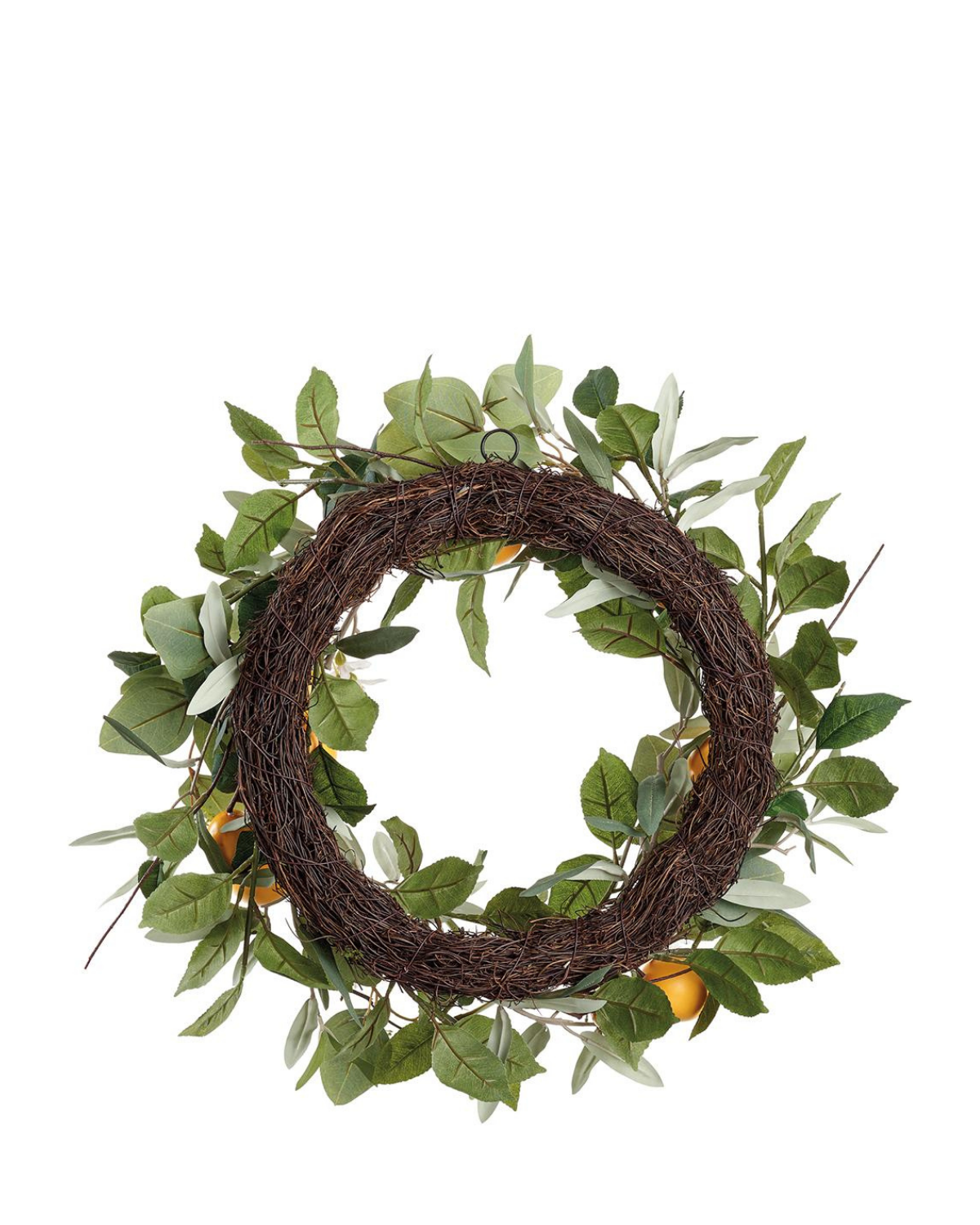 20" Lemon, Olive, and Eucalyptus Wreath