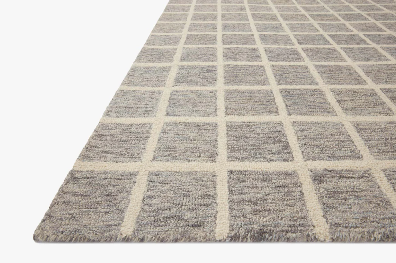 Polly Slate + Ivory Area Rug 8'6" x 11'6"