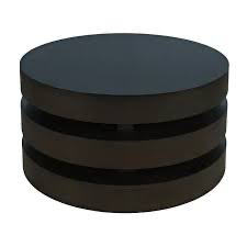 Chicago Black Round Coffee Table