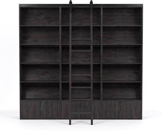 Bane Triple Bookshelf with Ladder