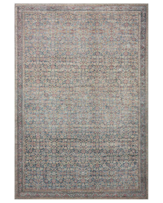 Adrian Denim + Multi Polyester Rug