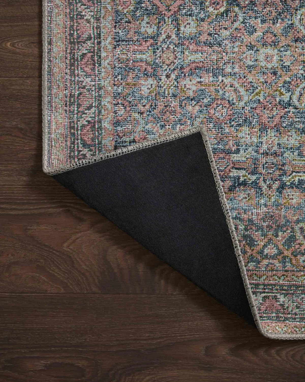Adrian Denim + Multi Polyester Rug