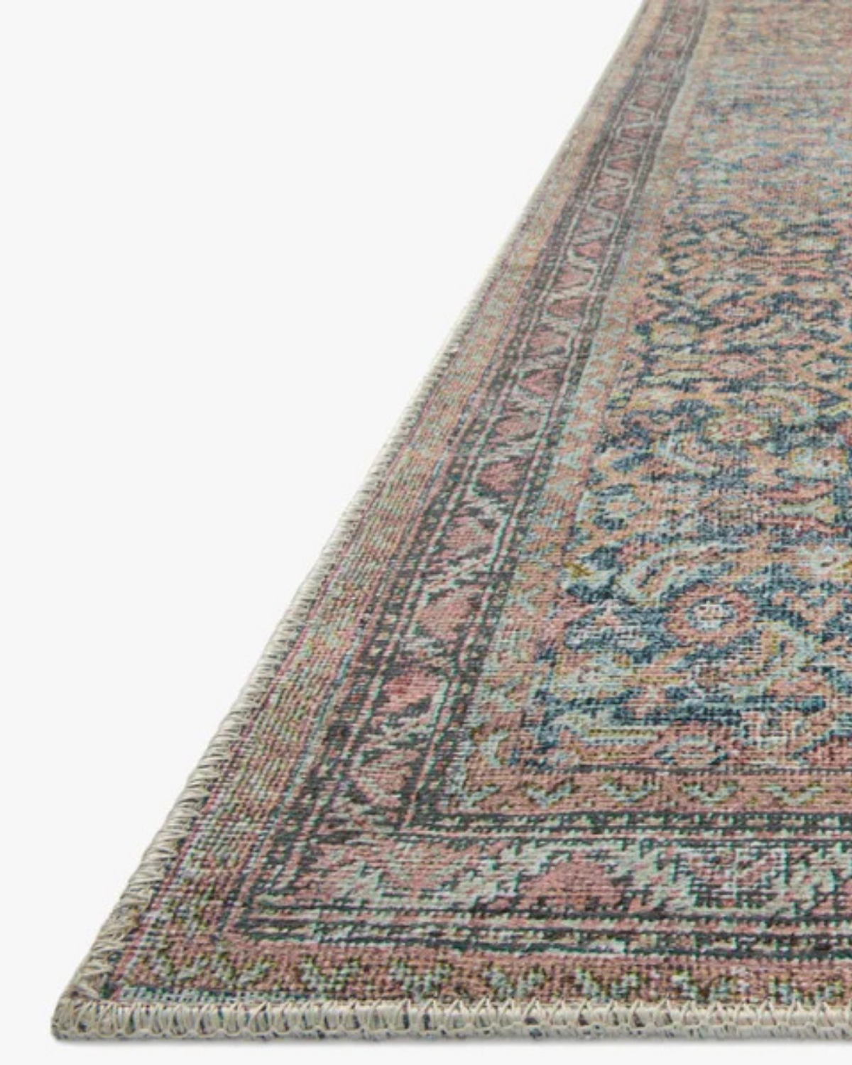 Adrian Denim + Multi Polyester Rug