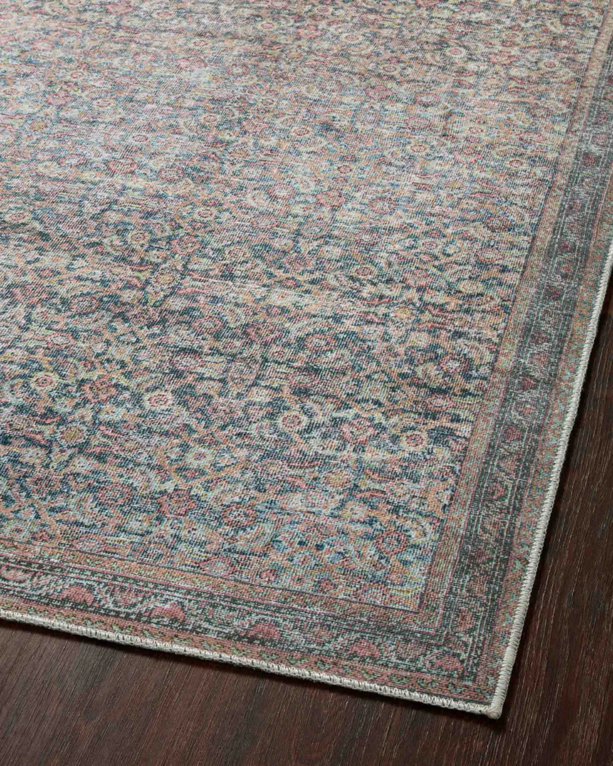 Adrian Denim + Multi Polyester Rug