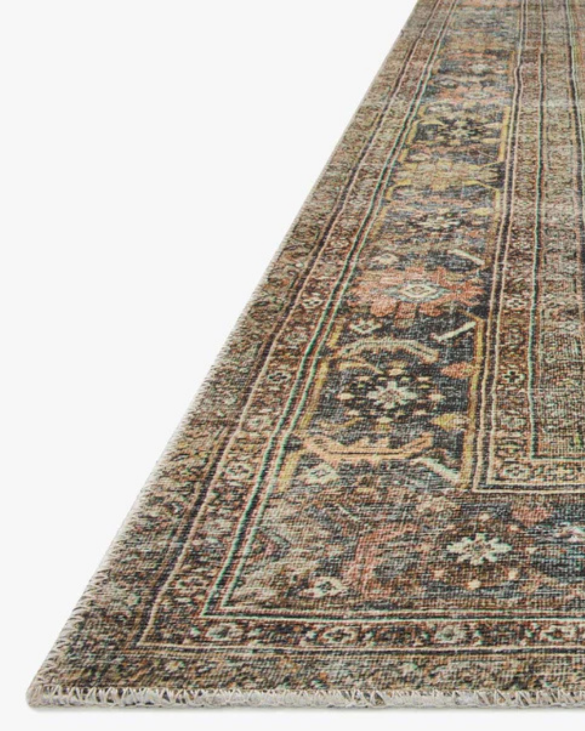 Adrian Terracotta + Multi Polyester Rug