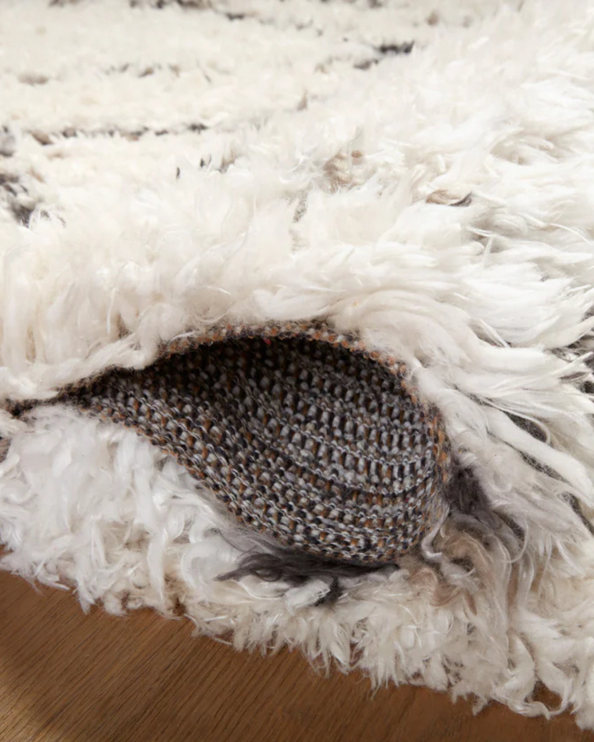 Amira AR Ivory + Bark Polyester Rug