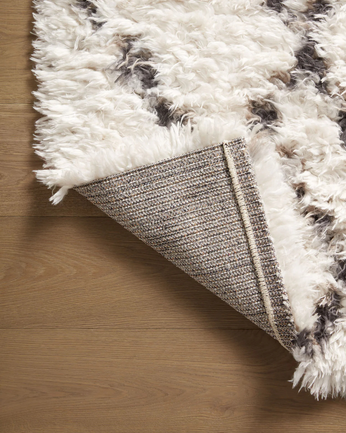 Amira AR Ivory + Bark Polyester Rug