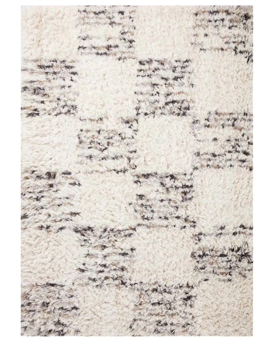 Amira AR Ivory + Granite Polyester Rug