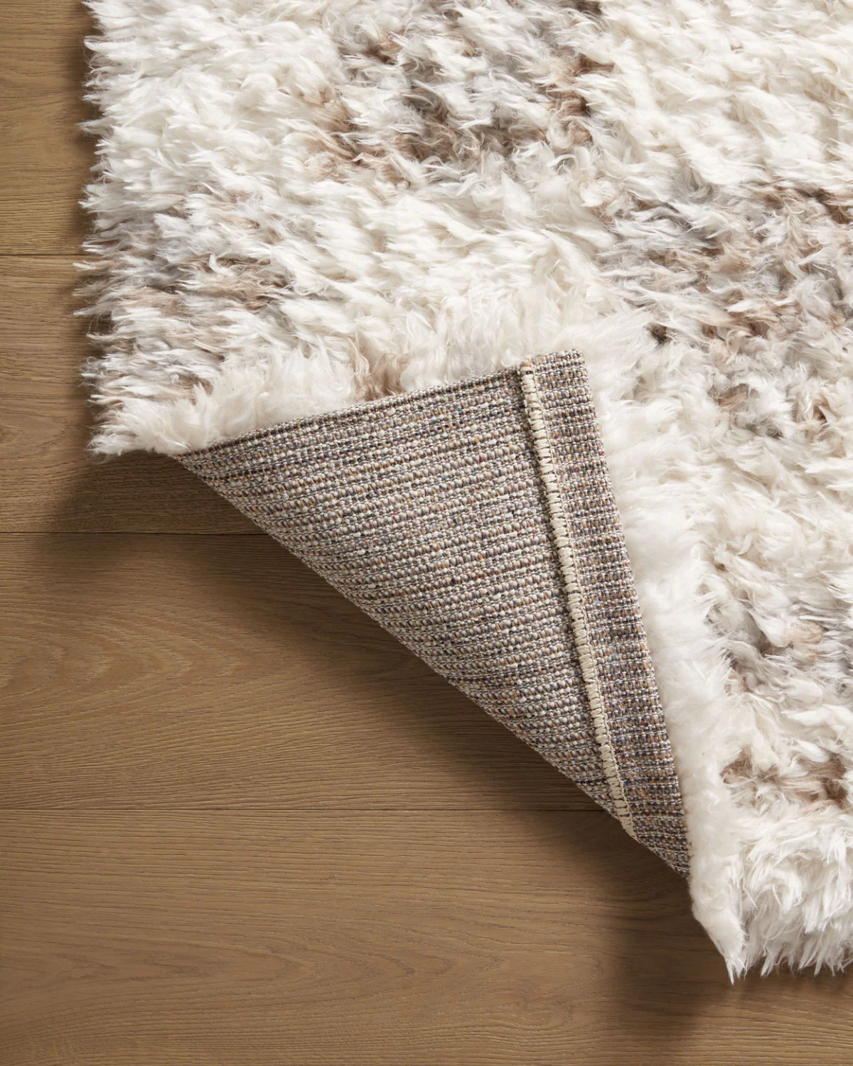 Amira AR Ivory + Pebble Polyester Rug