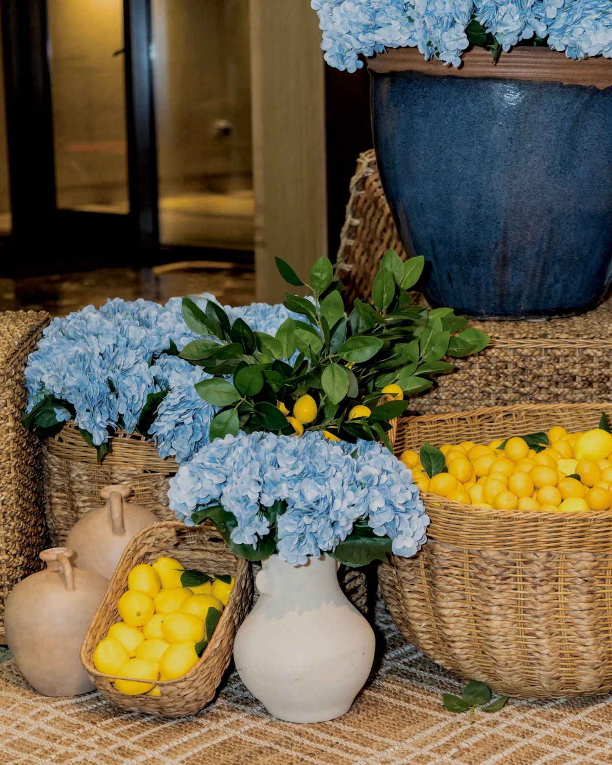 Blue Hydrangea Stem