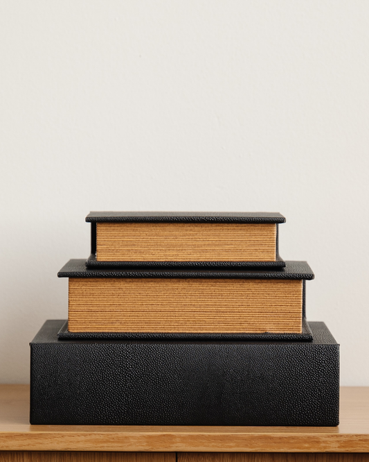 Black Decorative Book Boxes