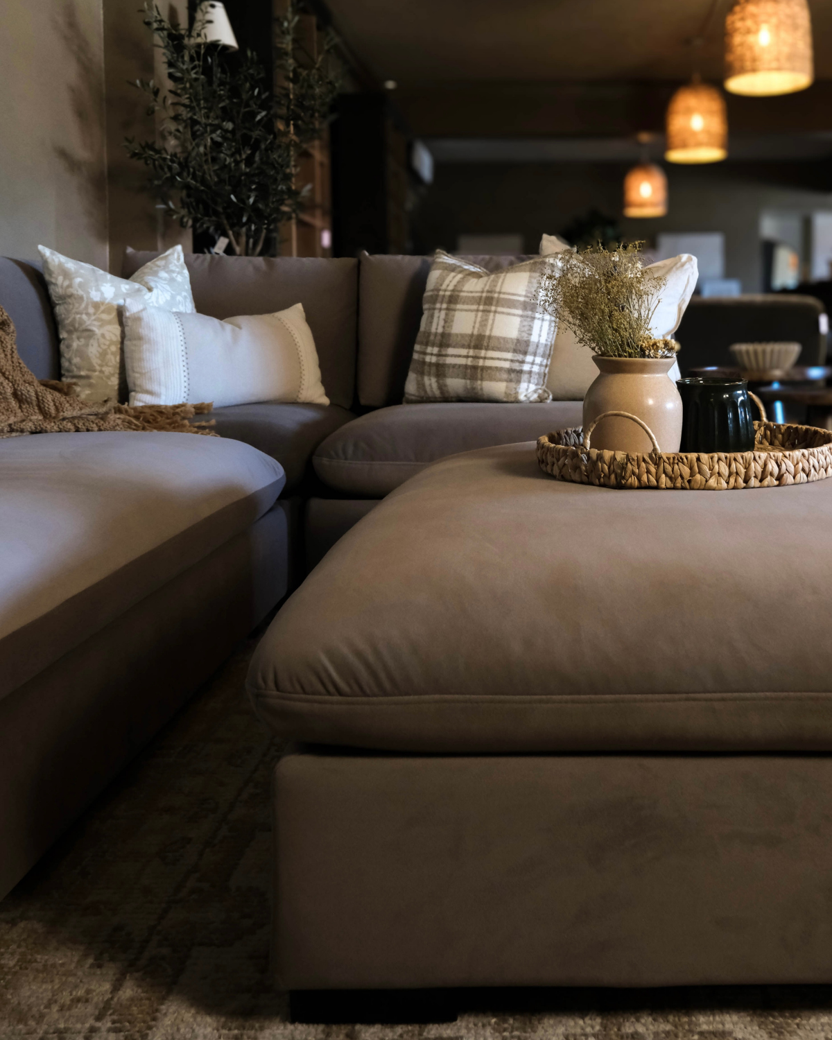 Custom Caleb Ottoman