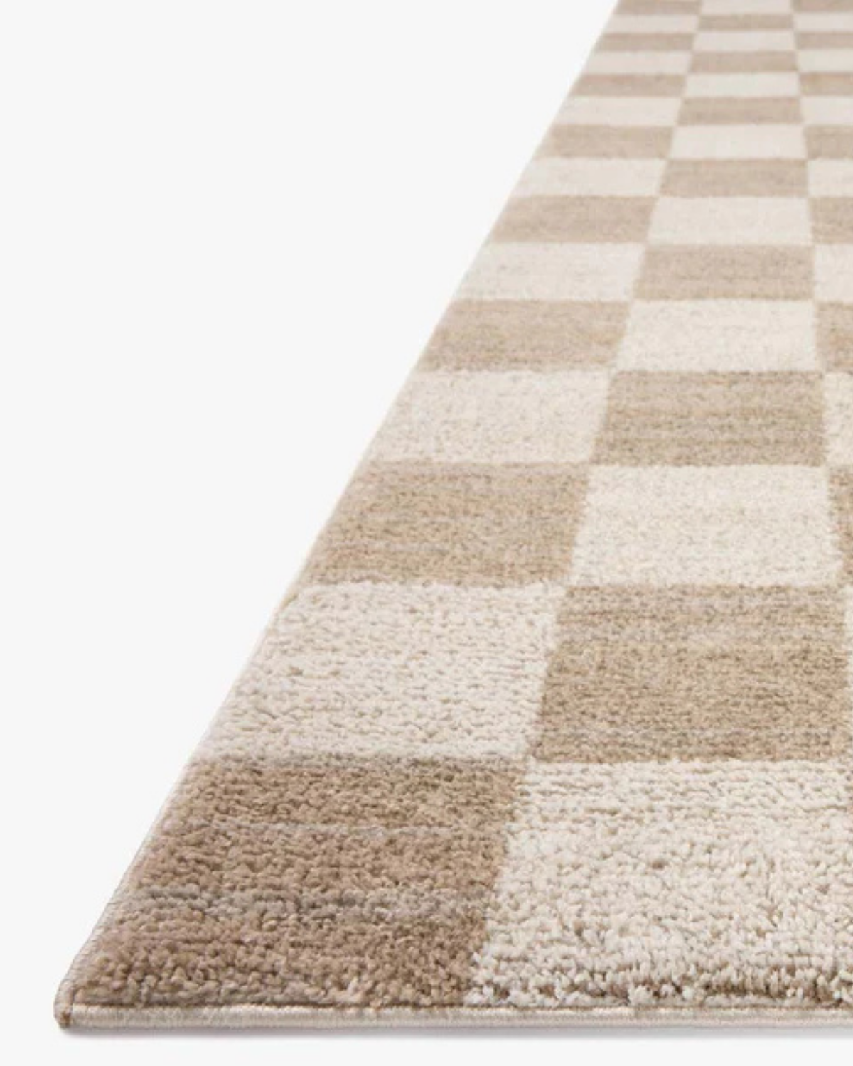 Calvin Pebble + Ivory Polyester Rug