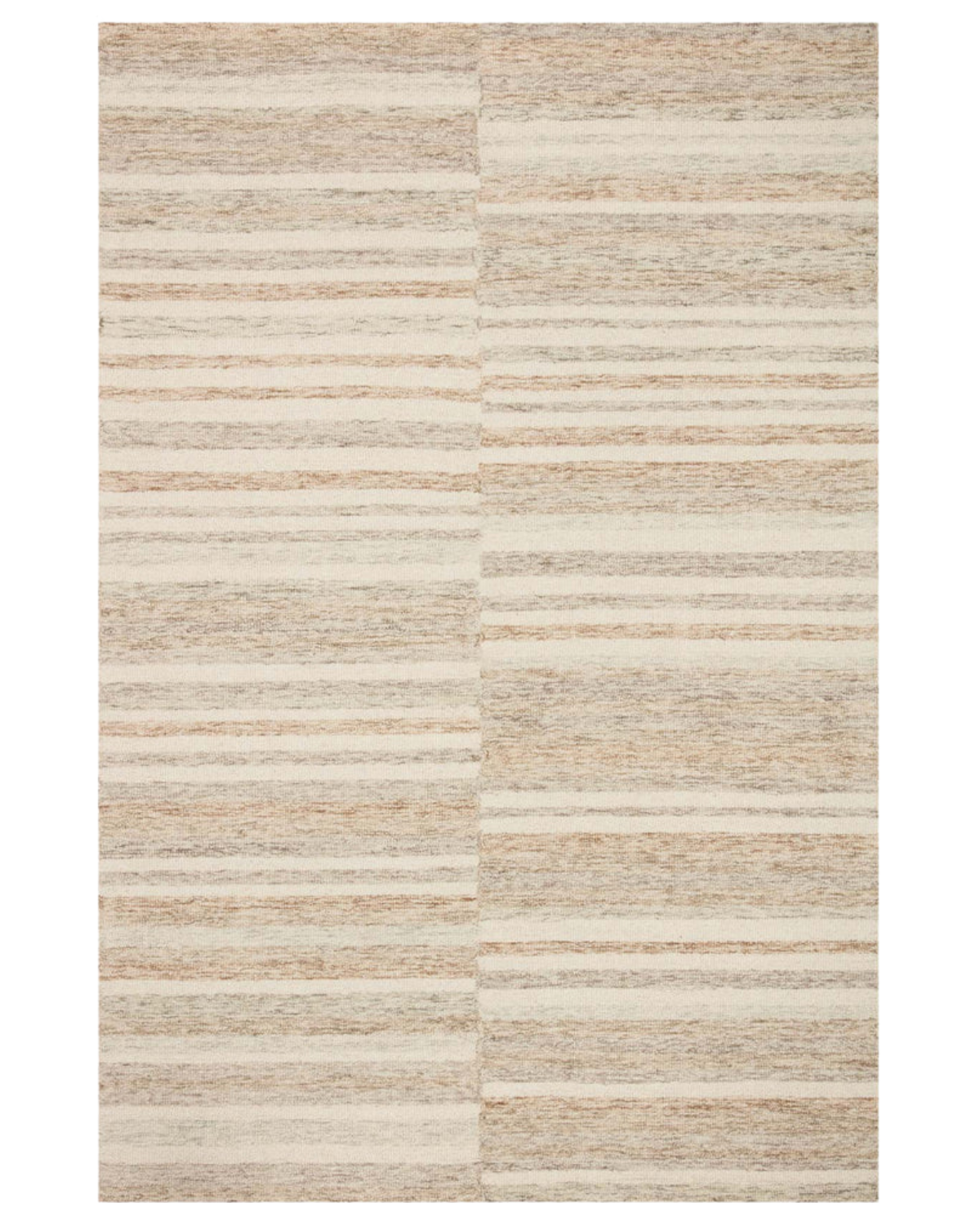 Chris CJ Ivory + Clay Wool Rug