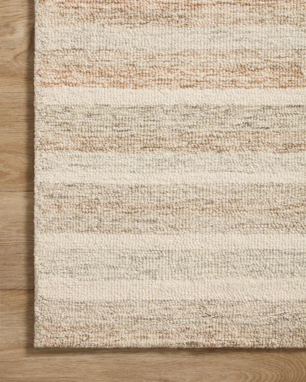Chris CJ Ivory + Clay Wool Rug