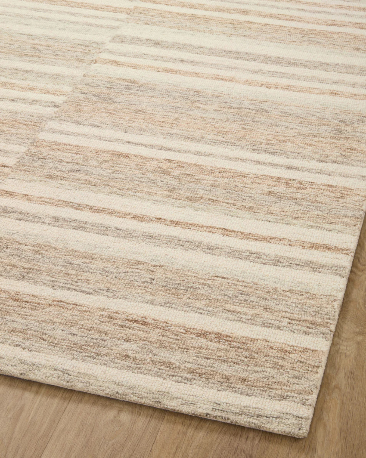 Chris CJ Ivory + Clay Wool Rug