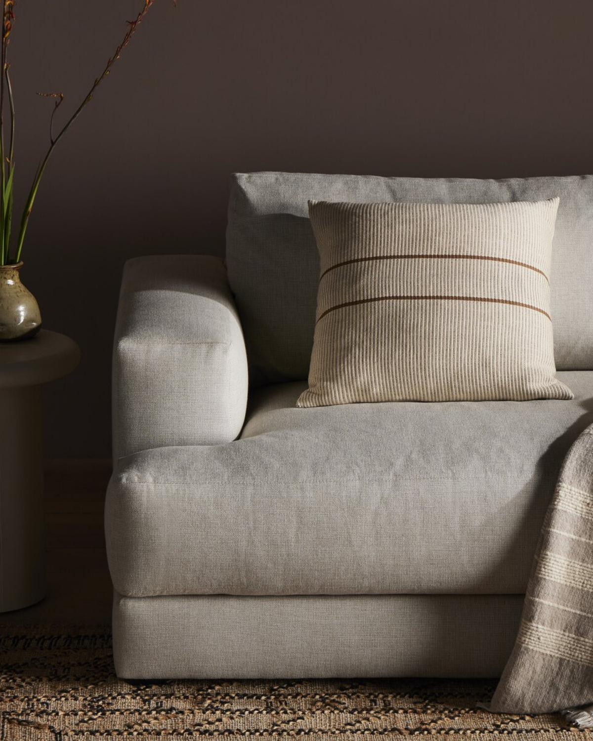 Handwoven Merido Square Pillow Cover