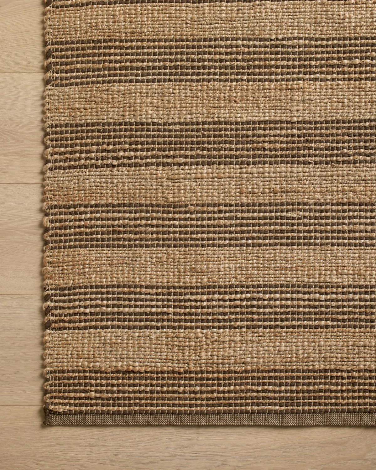 Judy CJ Natural + Chocolate Hand Woven Rug