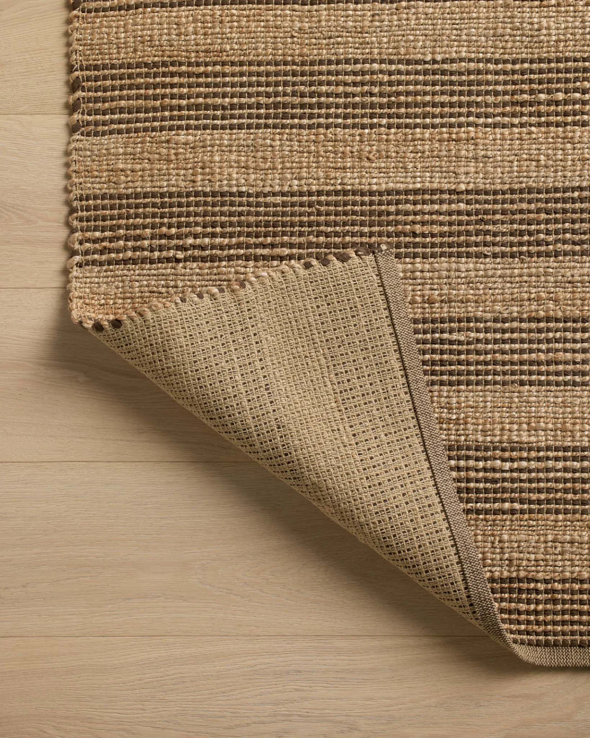 Judy CJ Natural + Chocolate Hand Woven Rug