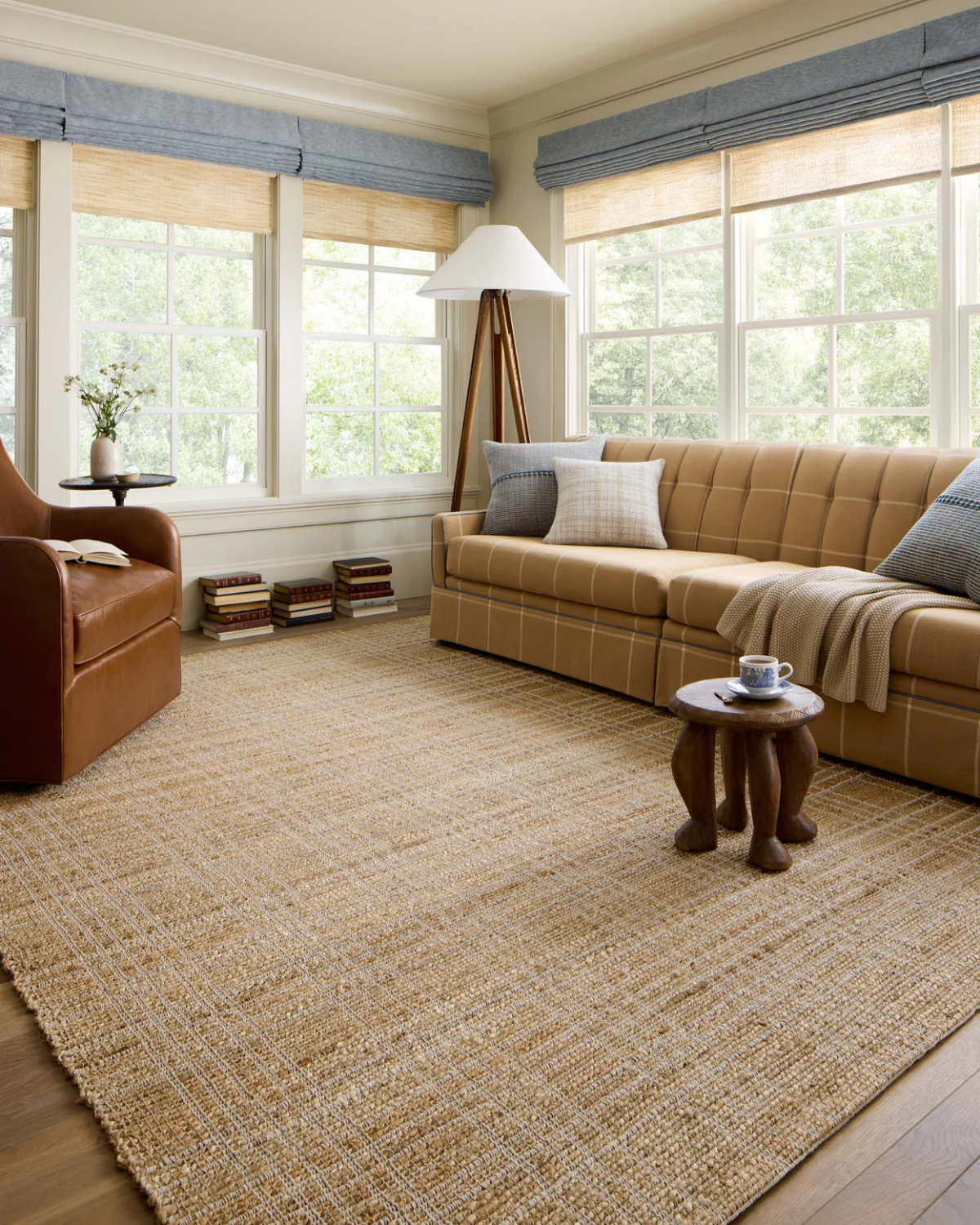 Judy CJ Natural + Cream Hand Woven Rug