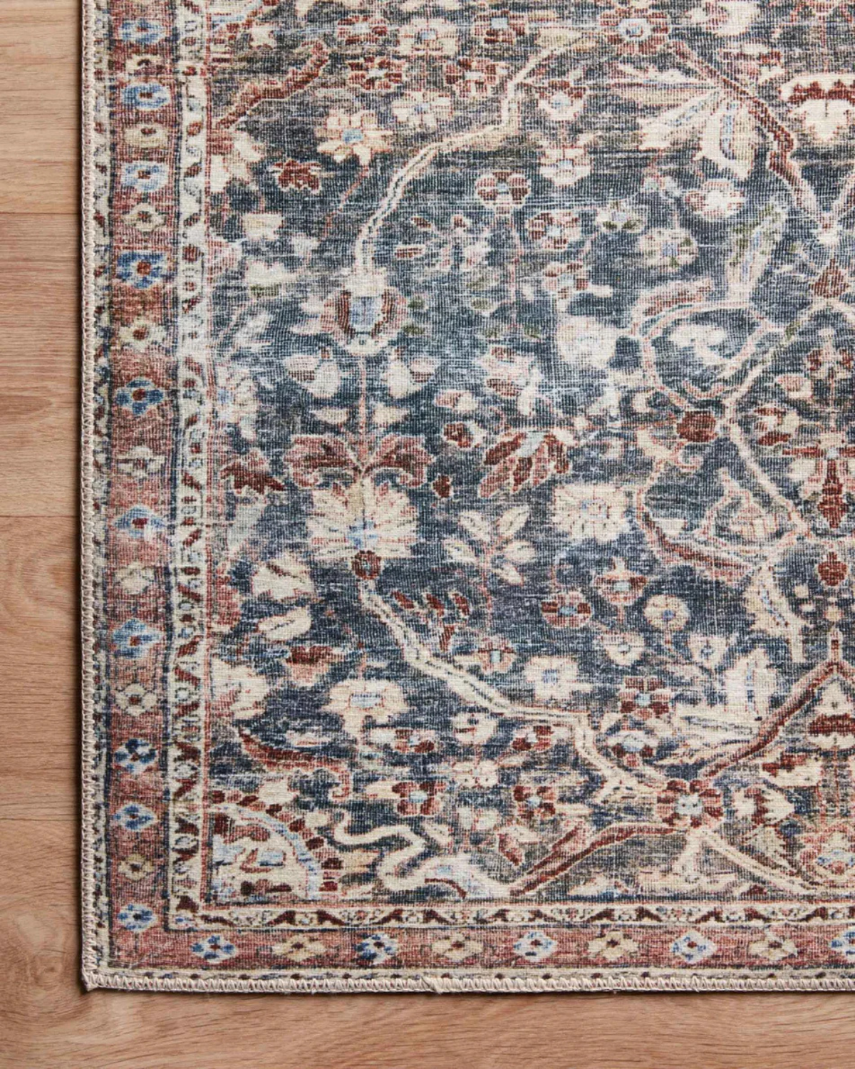 Jules CJ Denim + Spice Polyester Rug