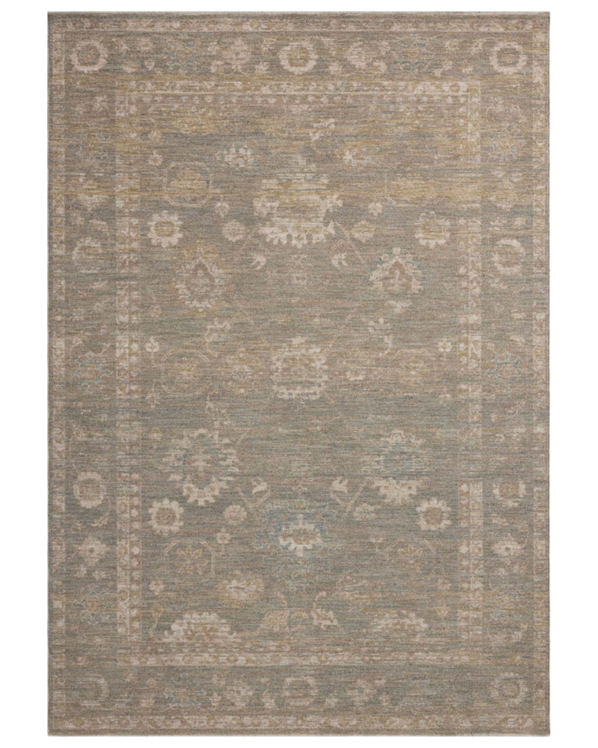 Louisa CJ Lagoon + Ivory Polyester Rug