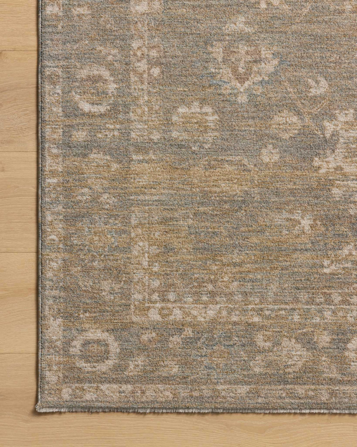 Louisa CJ Lagoon + Ivory Polyester Rug
