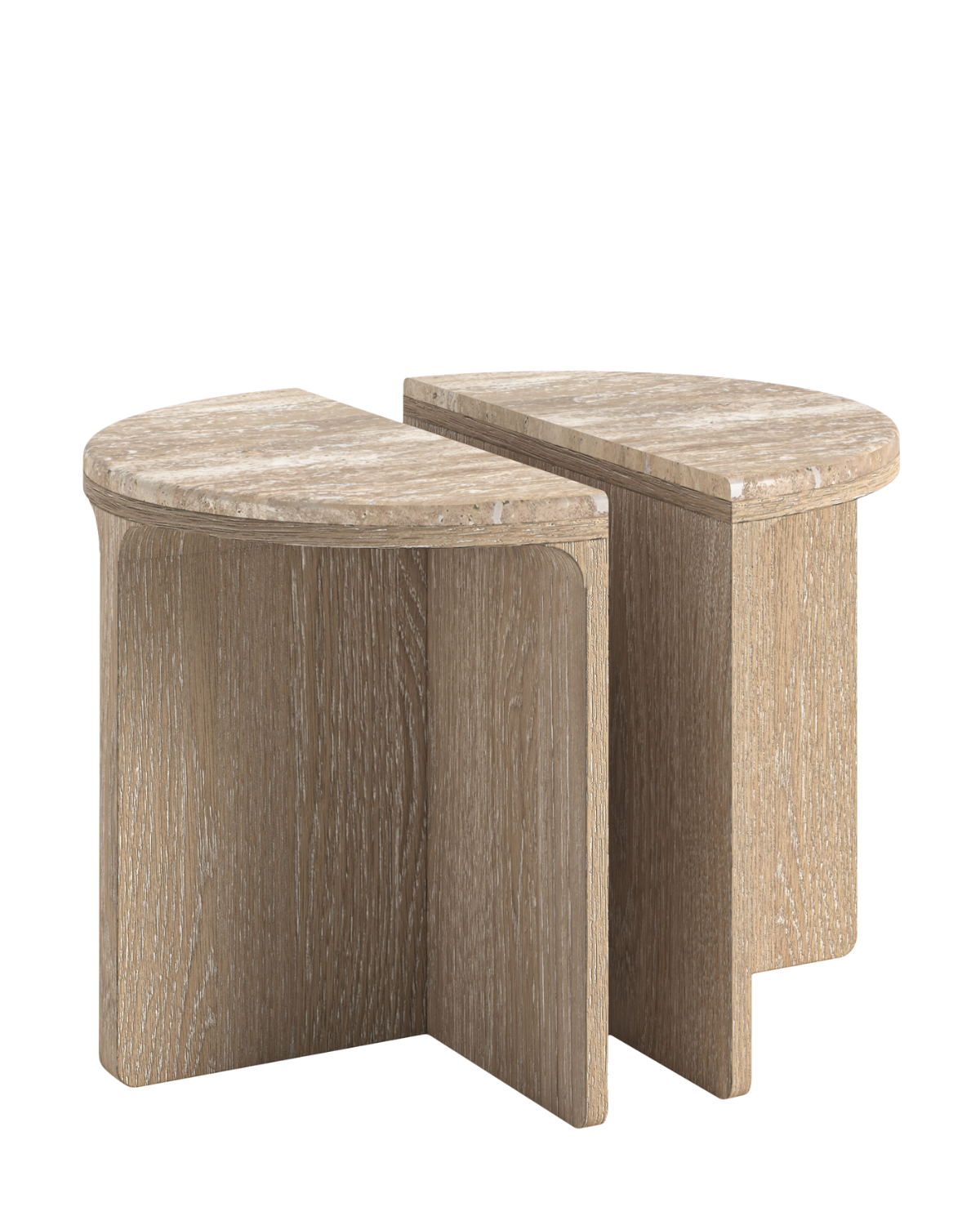 Melbourne Marble Round Nesting Tables