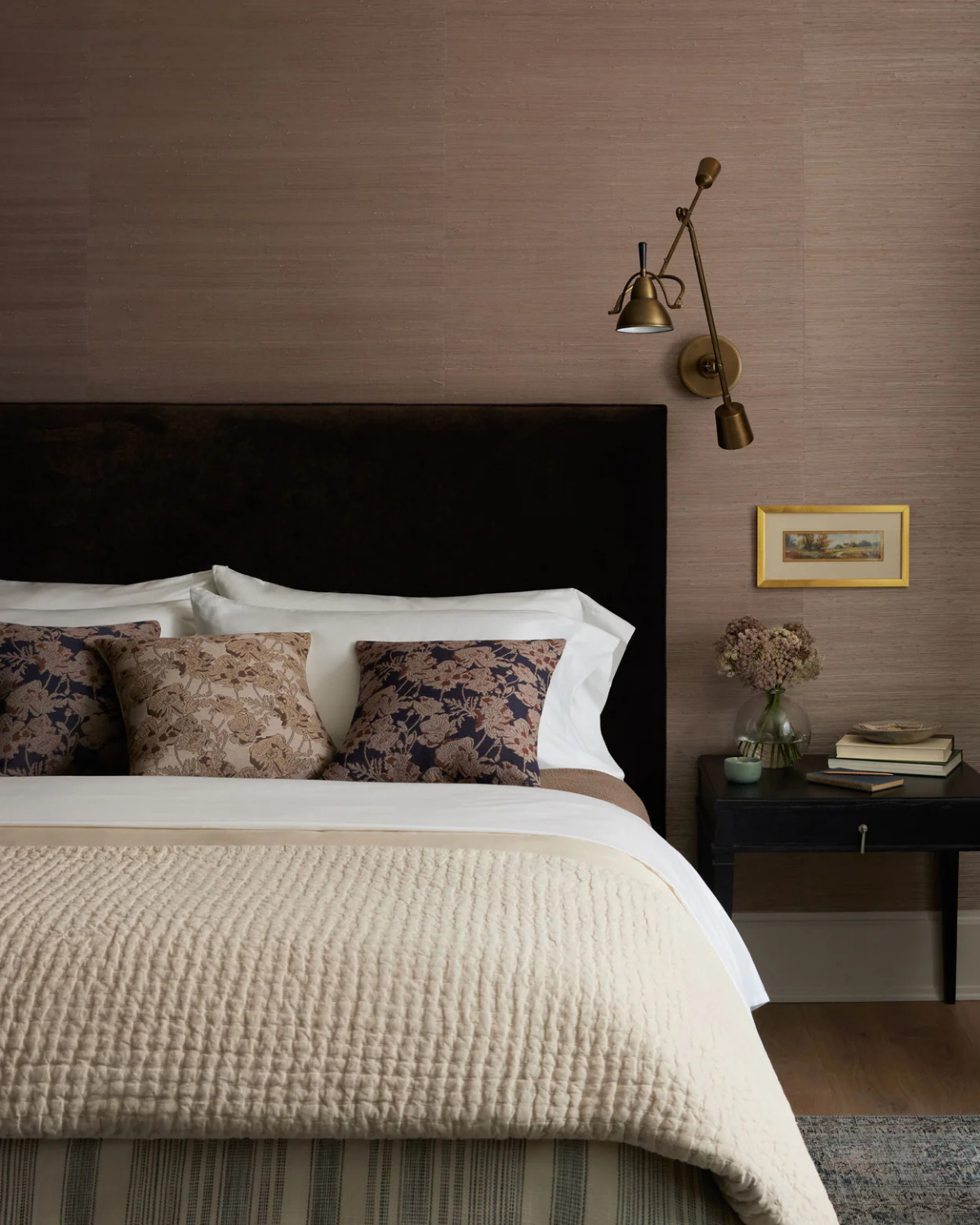 Matilda Beige + Mocha Pillow Cover