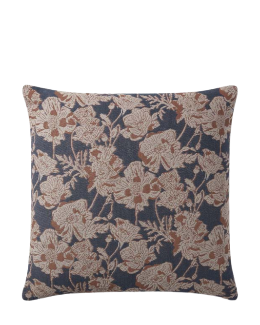 Matilda Navy + Clay Pillow Cover