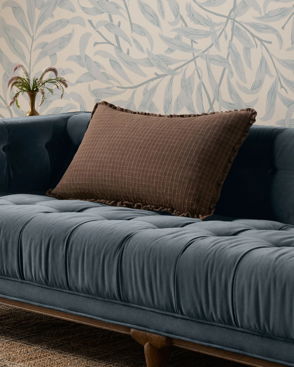 Dinah Chocolate + Latte Pillow Cover