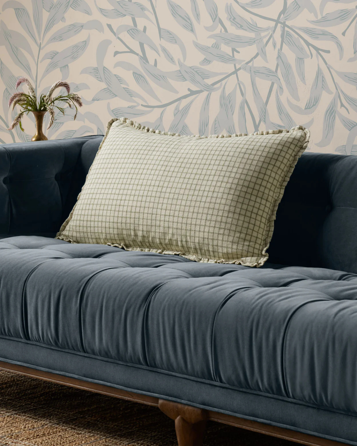 Dinah Ivory + Moss Pillow Cover