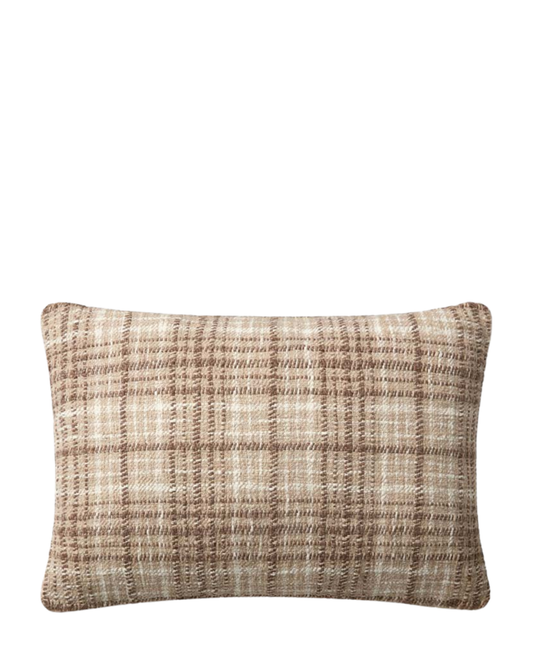 Beau Brown + Ivory Pillow Cover