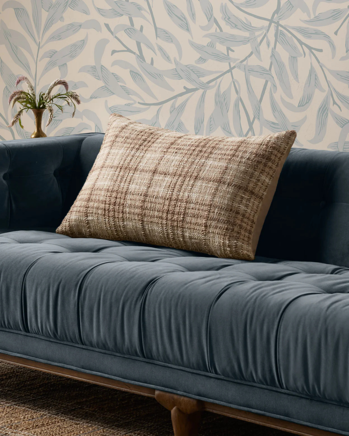 Beau Brown + Ivory Pillow Cover