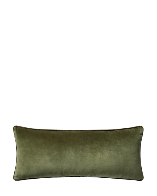 Liza Dark Green Lumbar Pillow Cover