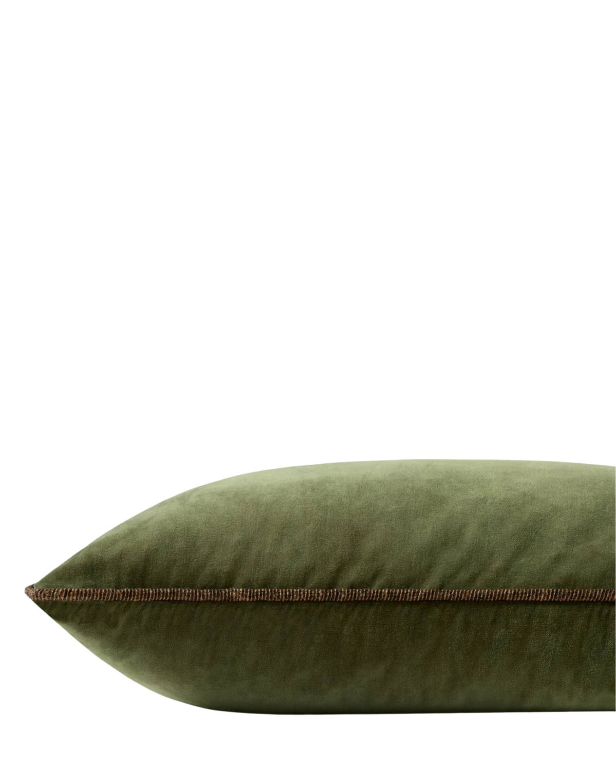 Liza Dark Green Lumbar Pillow Cover