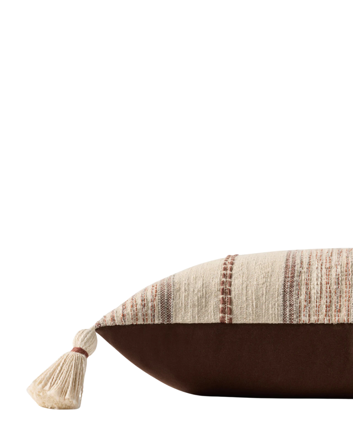 Ivory + Multi Lumbar Pillow Cover