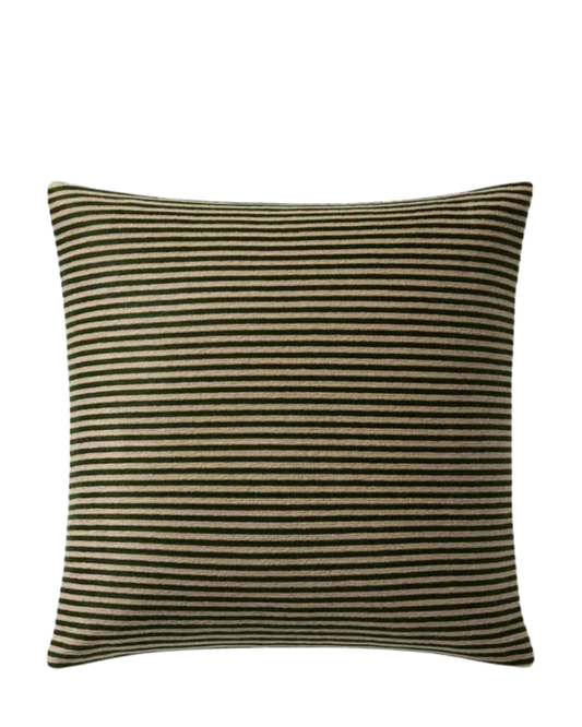 Green Embroidered Pillow Cover