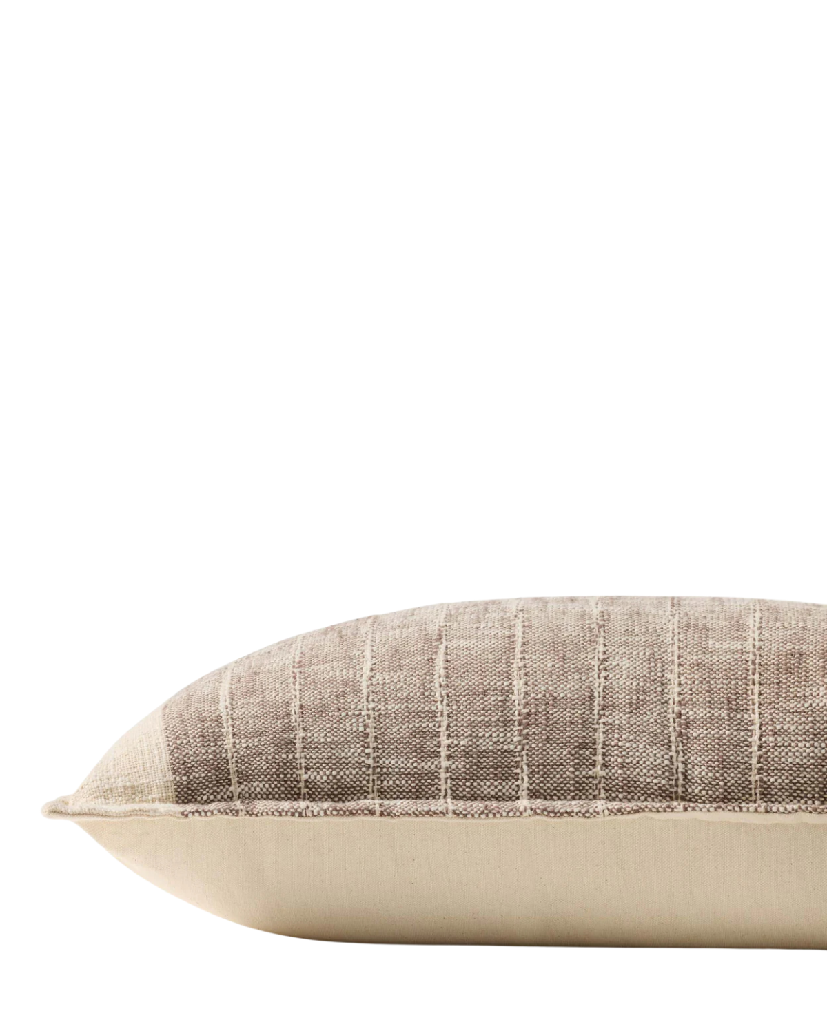 Brown + Ivory Pillow Cover