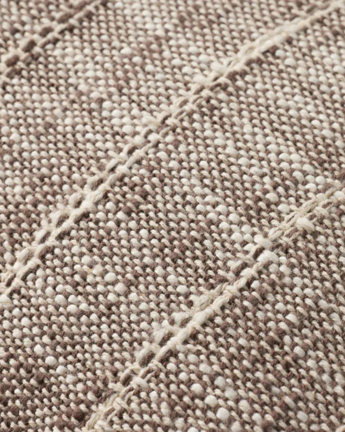 Brown + Ivory Pillow Cover