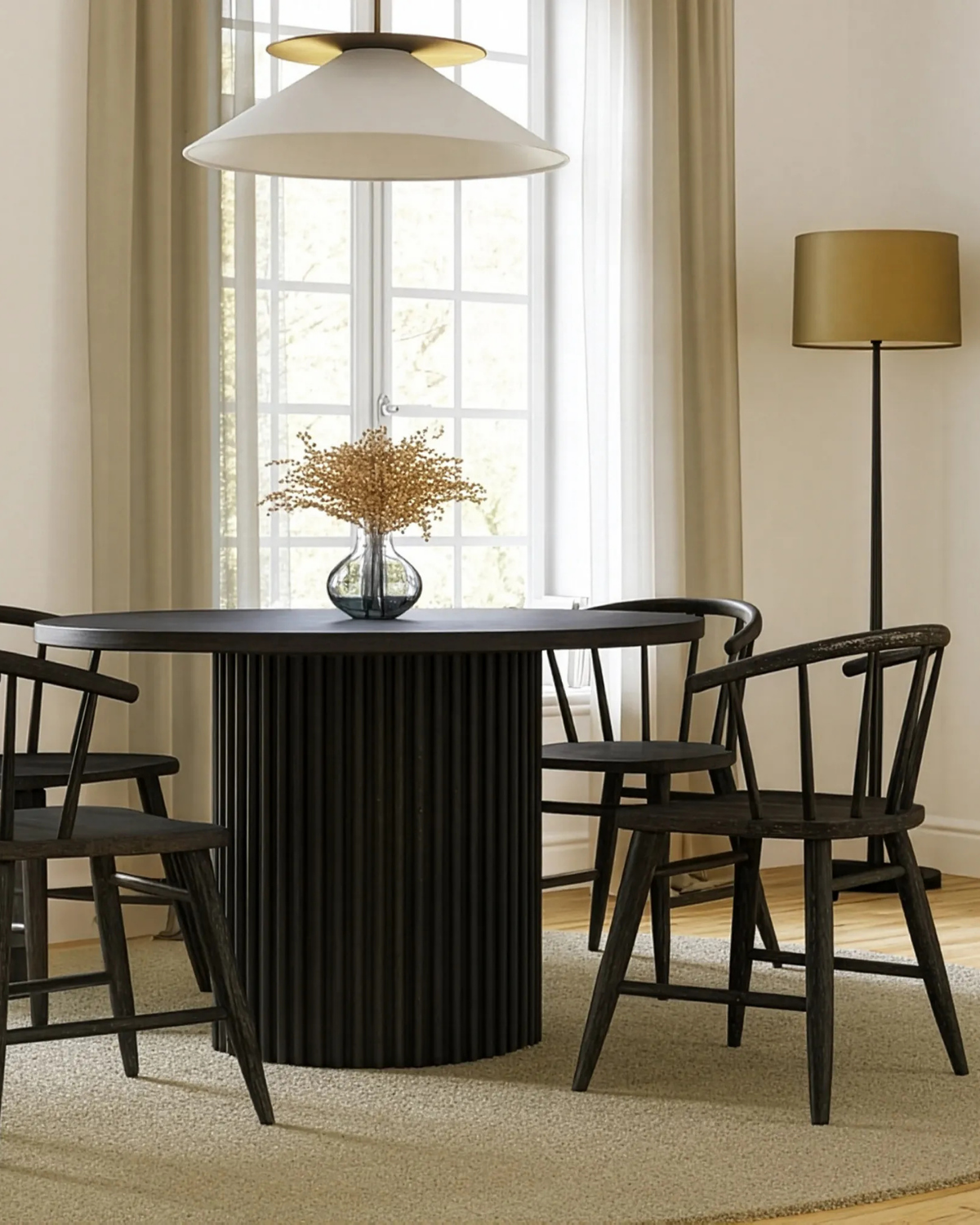 Palm Springs 48" Counter Table Black