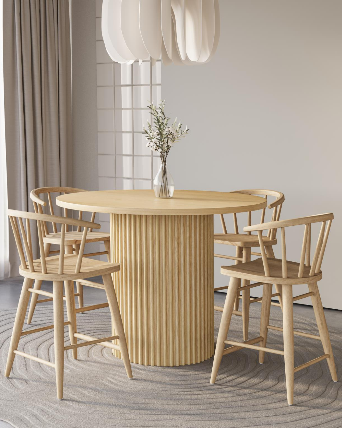 Palm Springs 48" Counter Table Natural