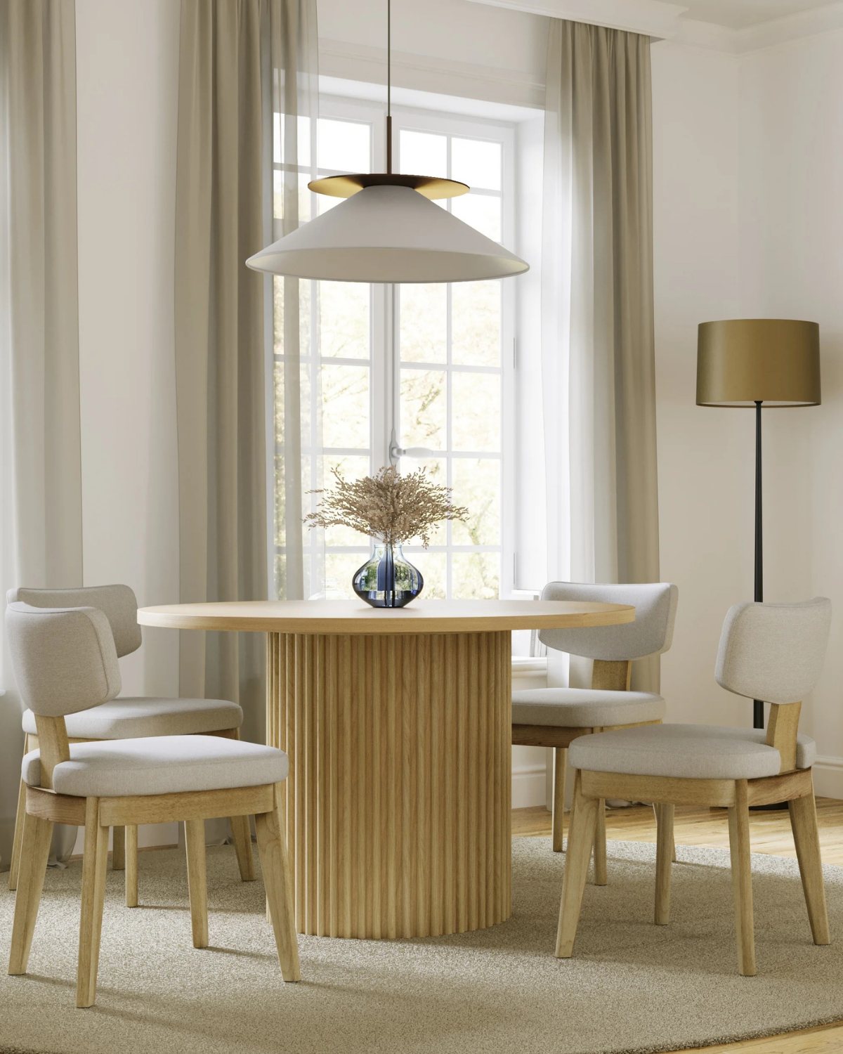 Palm Springs 60” Dining Table Natural