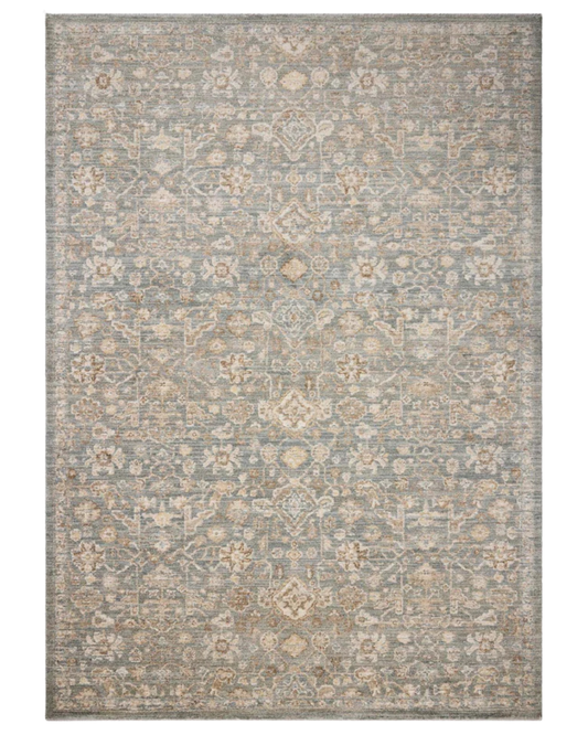 Palma Blue + Natural Vintage Rug