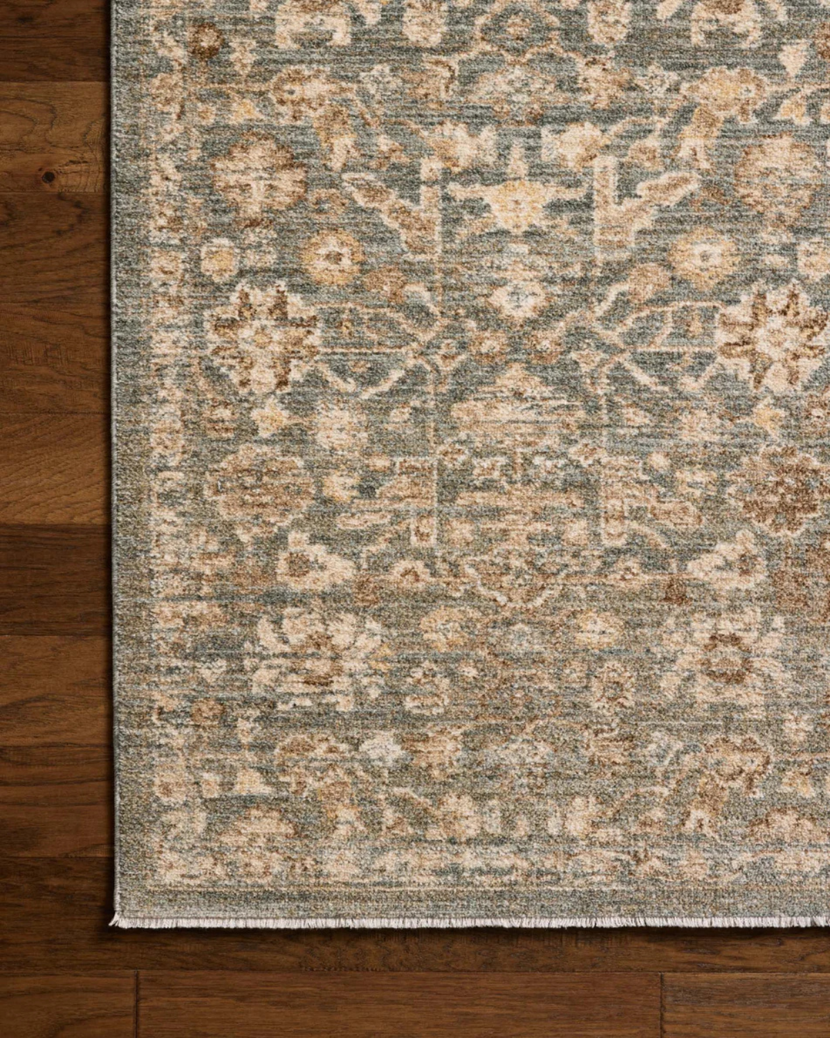 Palma Blue + Natural Vintage Rug