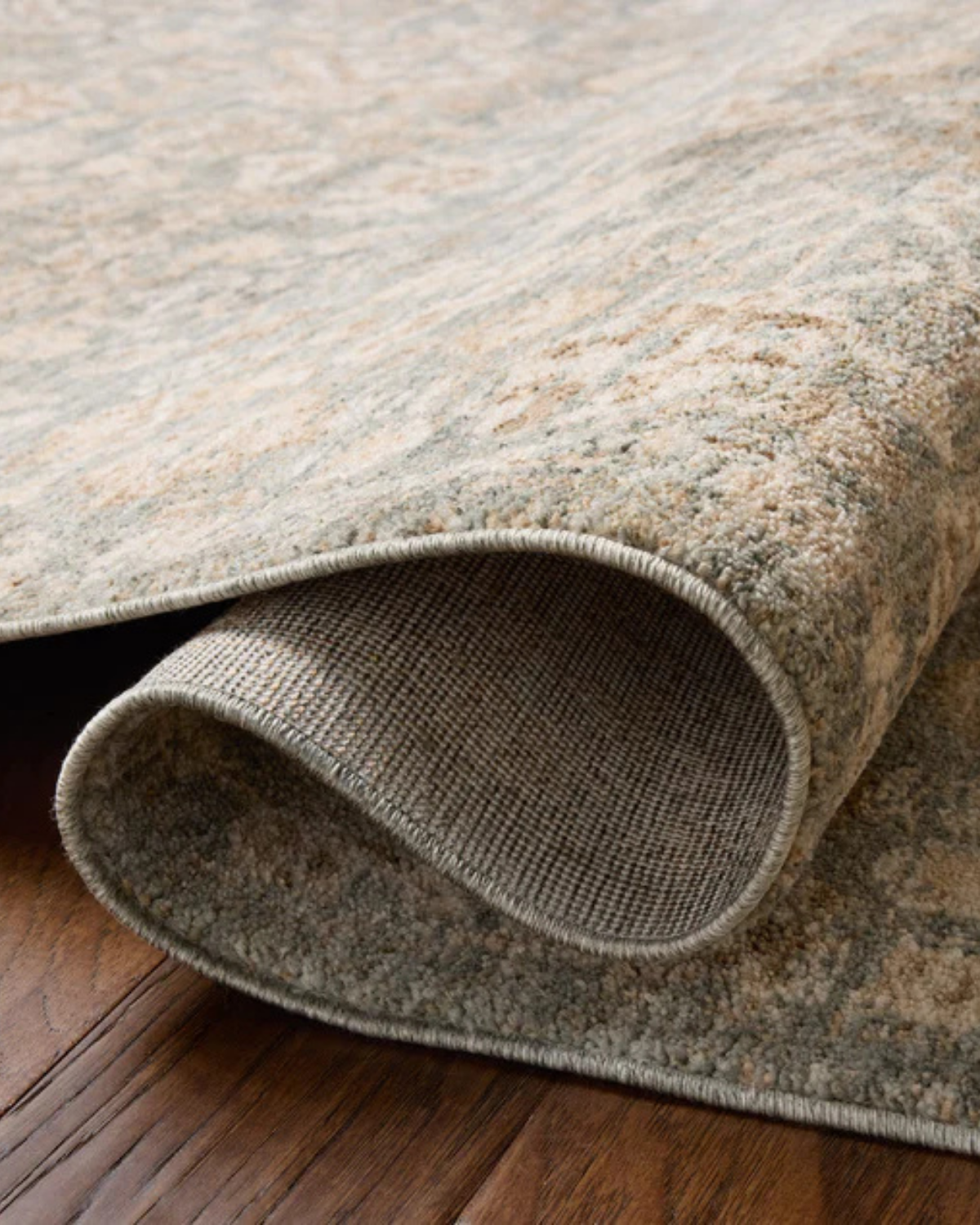 Palma Blue + Natural Vintage Rug