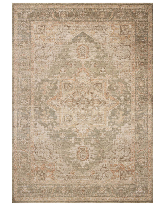 Palma Olive + Spice Vintage Rug
